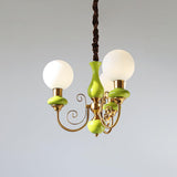 Modern Onyx Glass Pendant Light Metal Chandelier for Dining Room Living Space