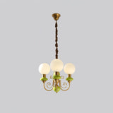 Modern Onyx Glass Pendant Light Metal Chandelier for Dining Room Living Space