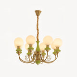 Modern Onyx Glass Pendant Light Metal Chandelier for Dining Room Living Space
