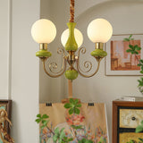 Modern Onyx Glass Pendant Light Metal Chandelier for Dining Room Living Space