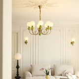 Modern Onyx Glass Pendant Light Metal Chandelier for Dining Room Living Space