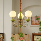 Modern Onyx Glass Pendant Light Metal Chandelier for Dining Room Living Space