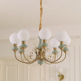 Modern Onyx Glass Pendant Light Metal Chandelier for Dining Room Living Space