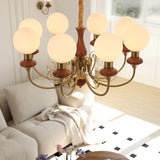 Modern Onyx Glass Pendant Light Metal Chandelier for Dining Room Living Space