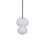 Modern Opal Glass Gourd Hanging LED Pendant Lamp for Dining and Living Rooms