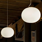 Modern Opal Glass Sphere Pendant Light Minimalist Frosted Globe Hanging Lamp