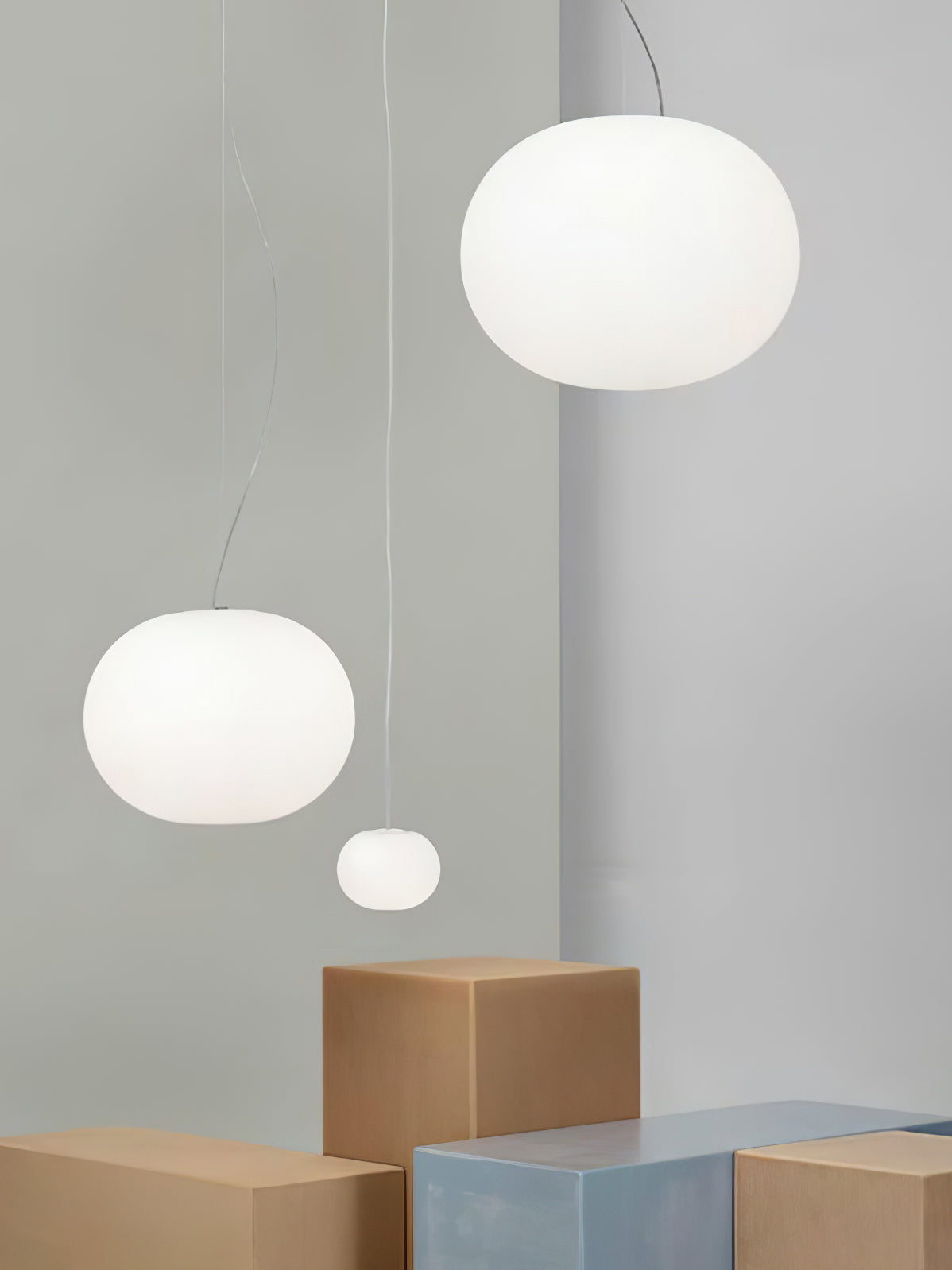 Modern Opal Glass Sphere Pendant Light Minimalist Frosted Globe Hanging Lamp
