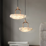 Modern Optical Acrylic LED Pendant Light with 3 Color Step Dimming for Dining Room and Bedroom