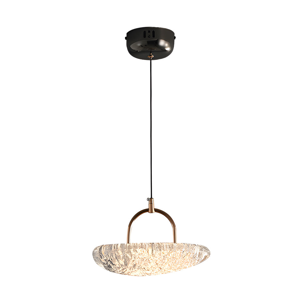 Modern Optical Acrylic LED Pendant Light with 3 Color Step Dimming for Dining Room and Bedroom