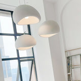 Modern Organic Cloud Chandelier with Rough Texture HDPE Shades and Adjustable Cables