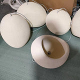 Modern Organic Cloud Chandelier with Rough Texture HDPE Shades and Adjustable Cables
