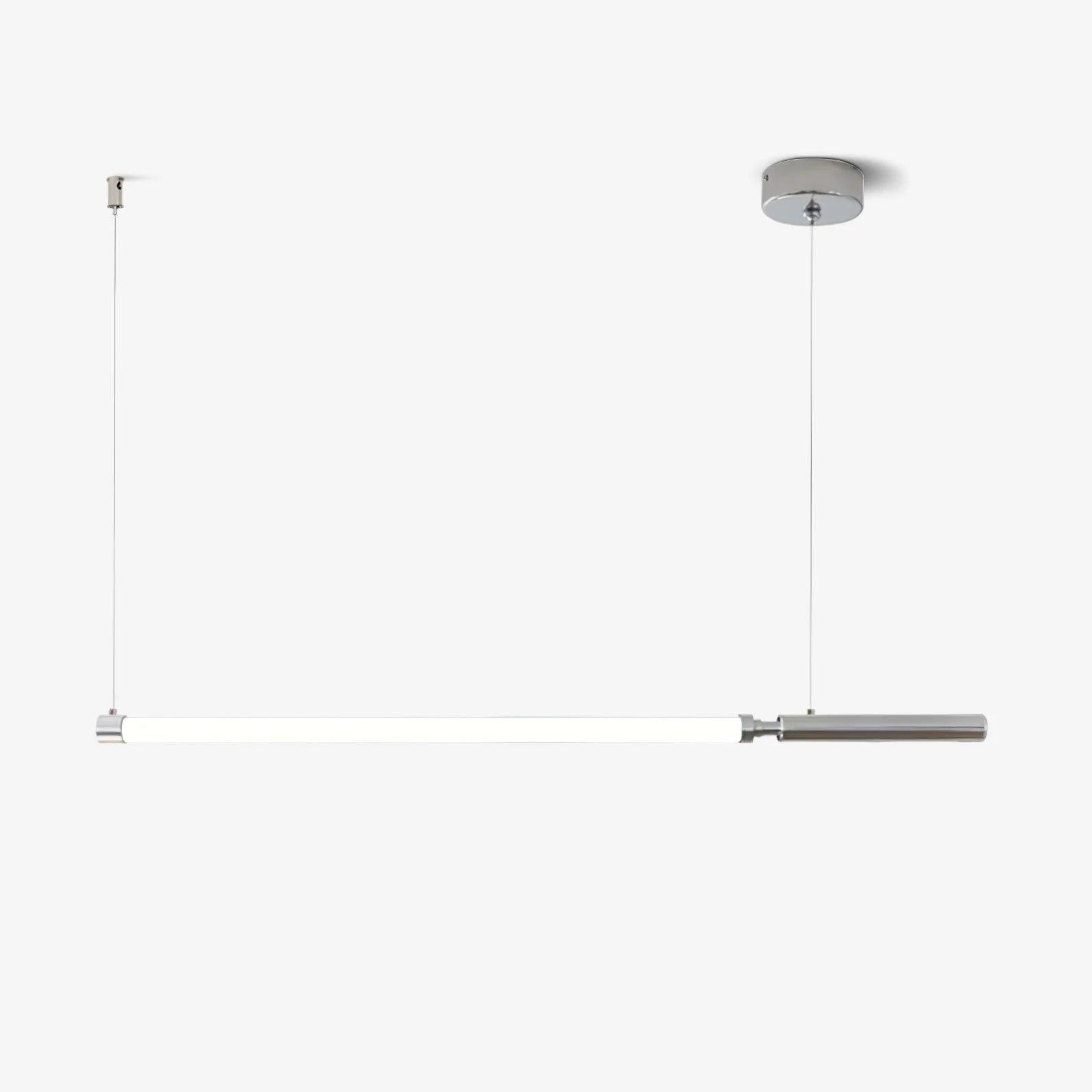 Modern Organic Glass LED Pendant Light with White Shade and Nickel Finish