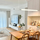 Modern Organic Glass LED Pendant Light with White Shade and Nickel Finish