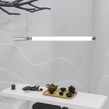 Modern Organic Glass LED Pendant Light with White Shade and Nickel Finish