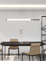 Modern Organic Glass LED Pendant Light with White Shade and Nickel Finish