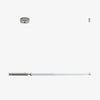 Modern Organic Glass LED Pendant Light with White Shade and Nickel Finish