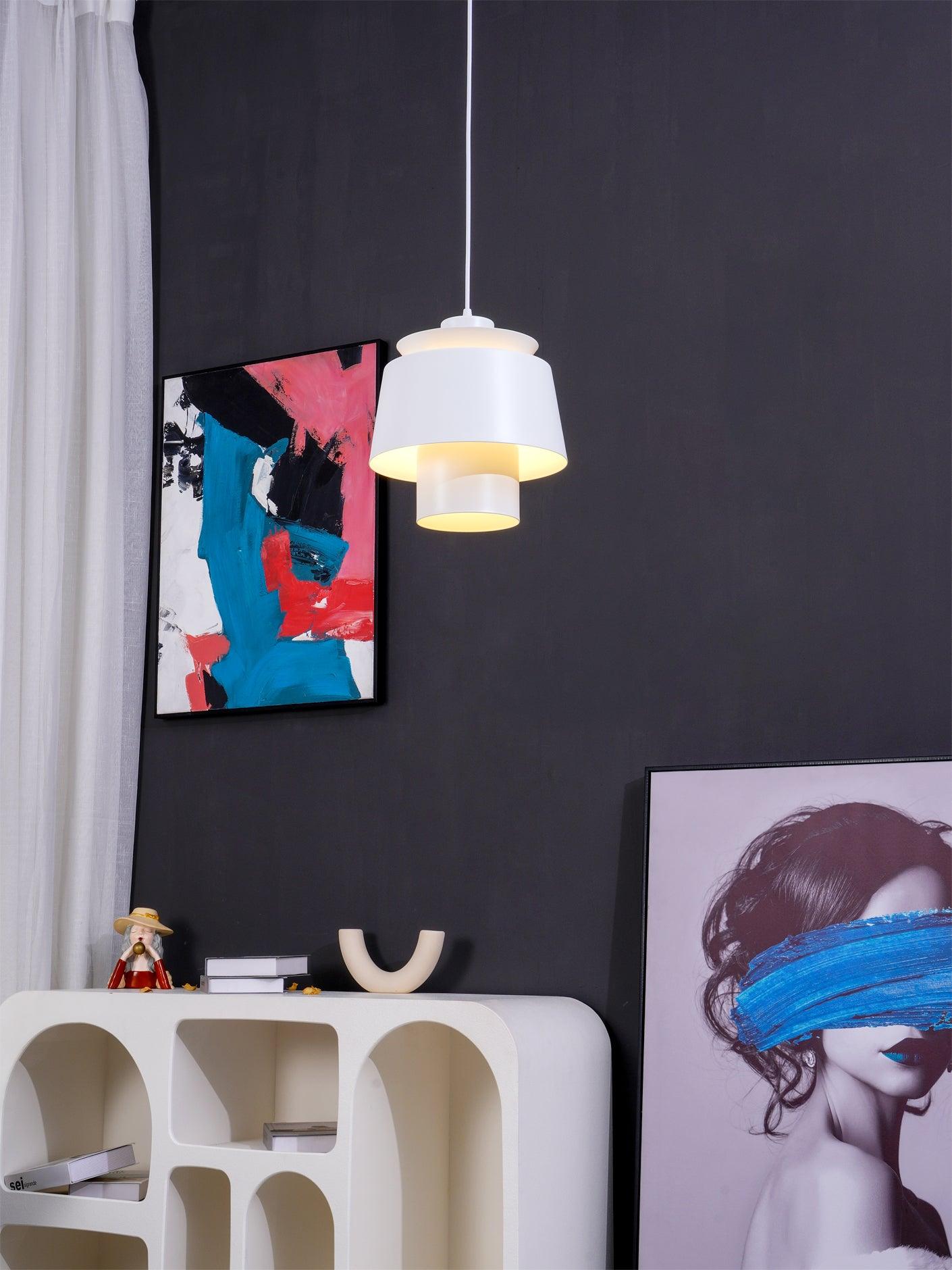 Modern Orion Metal Spinning Pendant Light with Industrial Metallic Finish for Indoor Spaces