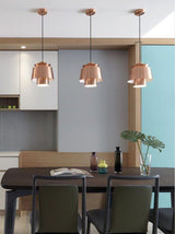 Modern Orion Metal Spinning Pendant Light with Industrial Metallic Finish for Indoor Spaces
