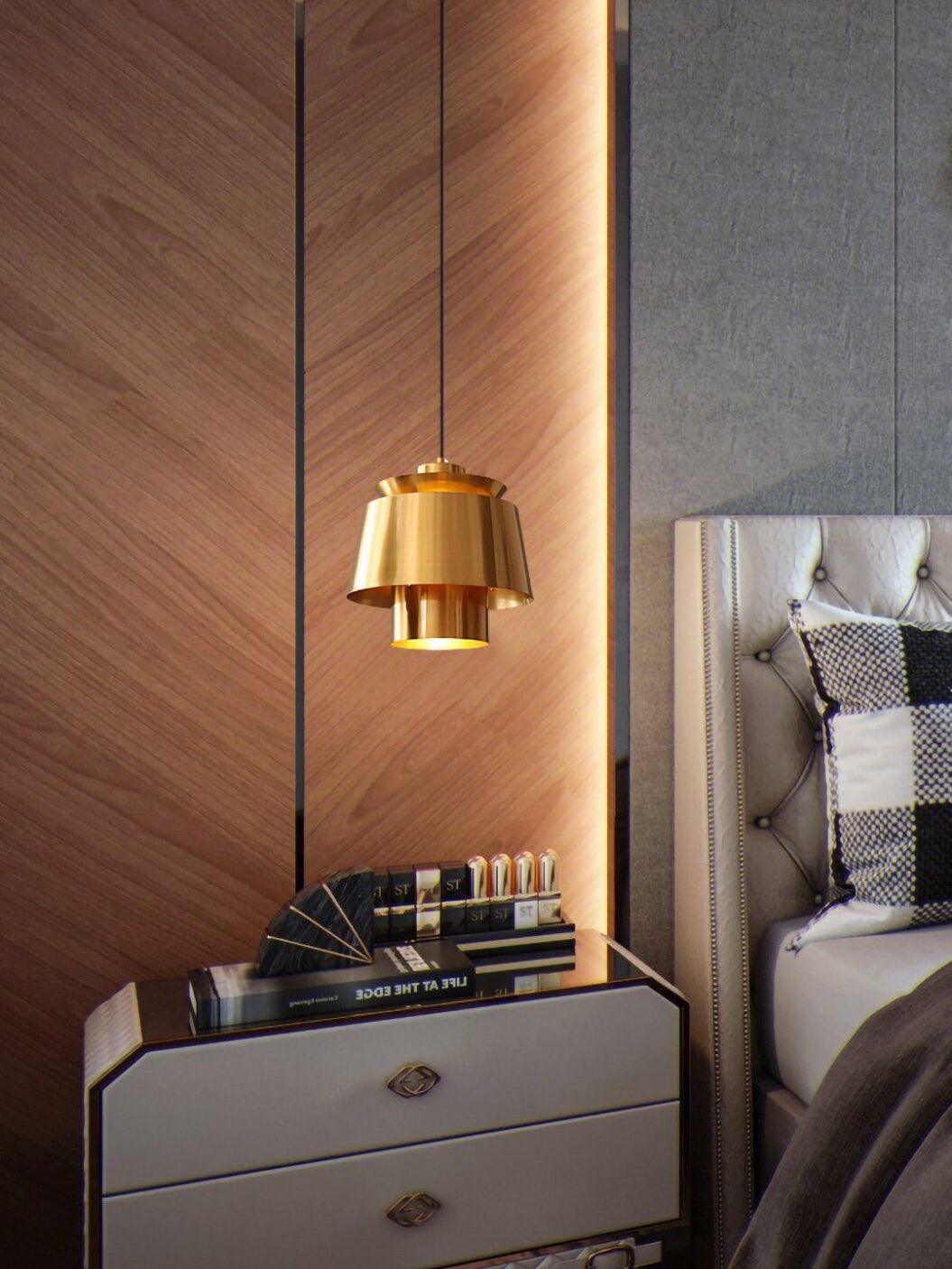 Modern Orion Metal Spinning Pendant Light with Industrial Metallic Finish for Indoor Spaces