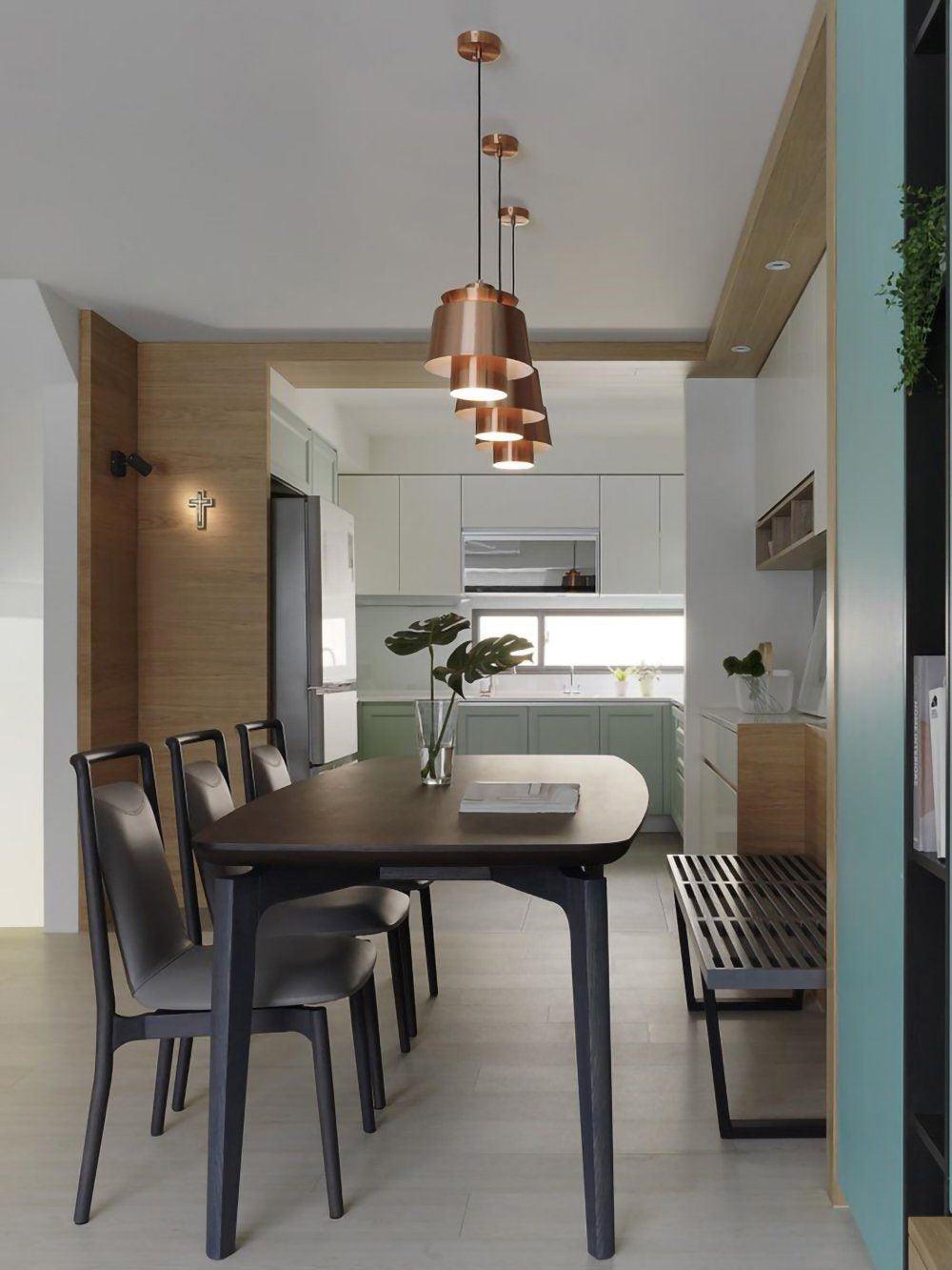 Modern Orion Metal Spinning Pendant Light with Industrial Metallic Finish for Indoor Spaces