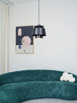 Modern Orion Metal Spinning Pendant Light with Industrial Metallic Finish for Indoor Spaces