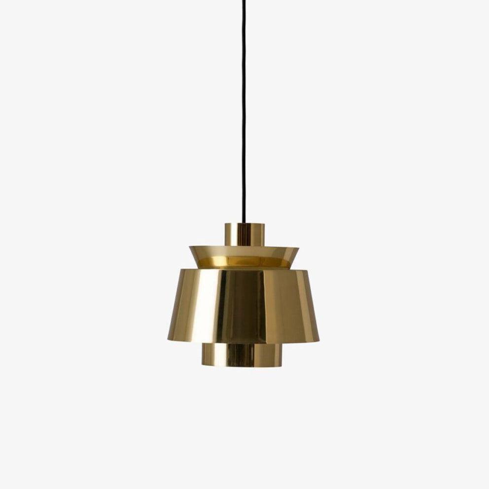 Modern Orion Metal Spinning Pendant Light with Industrial Metallic Finish for Indoor Spaces