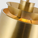 Modern Orion Metal Spinning Pendant Light with Industrial Metallic Finish for Indoor Spaces