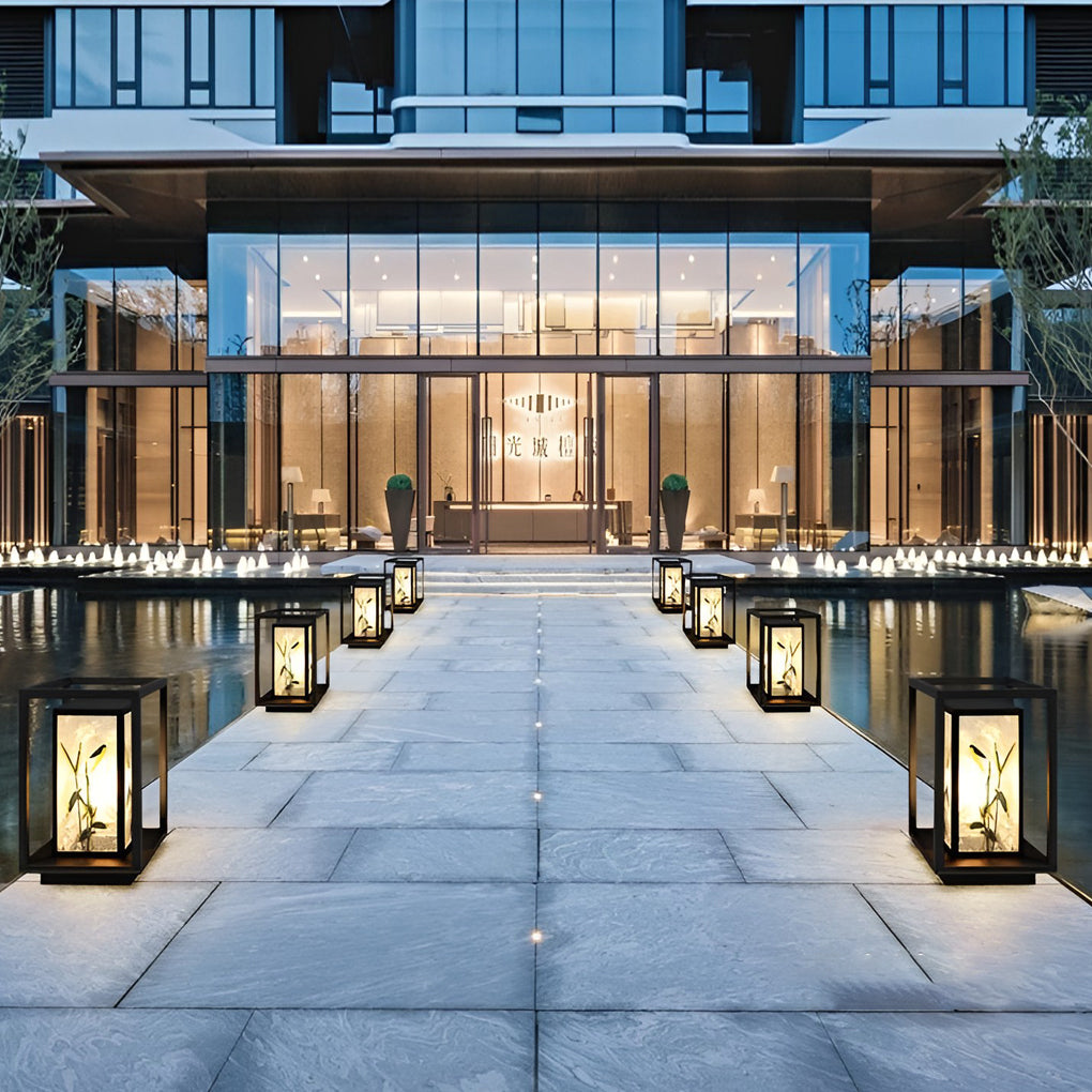 Modern Outdoor Landscape Path Lights IP55 Waterproof Deck Post Pillar Lantern Lighting