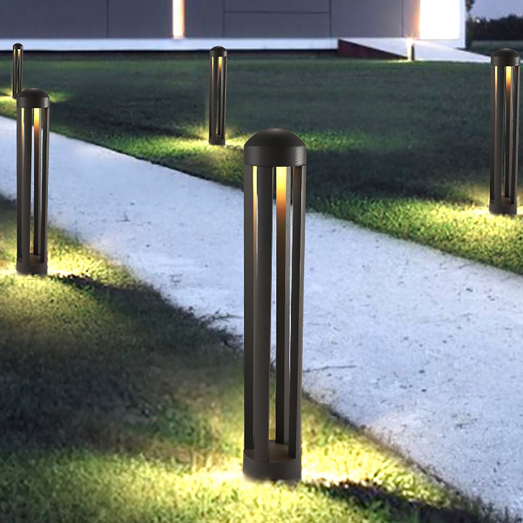 Modern Outdoor LED Landscape Post Light for Courtyard Pathways and Garden Lawns