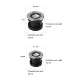 Modern Outdoor LED Recessed Step Lights Waterproof Ground Lighting for Decks Pathways and Gardens