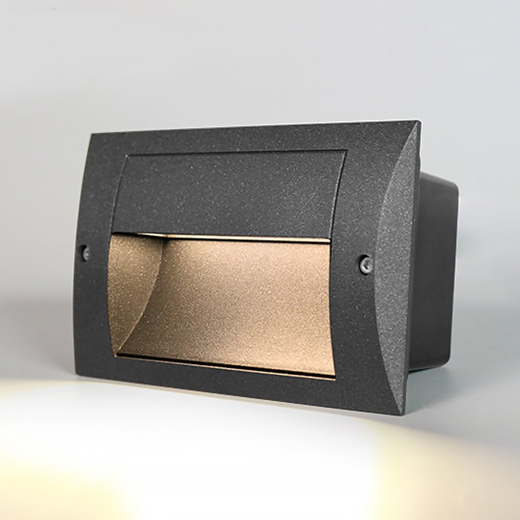 Modern Outdoor LED Stair Light IP65 Waterproof Recessed Step Lamp for Pathway Corridor and Patio