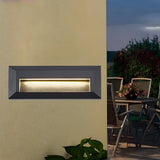 Modern Outdoor LED Step Lights Waterproof Aluminum Wall Mounted Path Lighting for Concrete Stairs