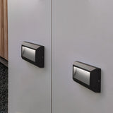 Modern Outdoor LED Step Lights Waterproof Aluminum Wall Mounted Path Lighting for Concrete Stairs