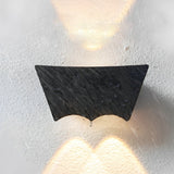 Modern Outdoor LED Up and Down Wall Sconce IP67 Waterproof Black Aluminum Exterior Porch Light