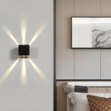 Modern Outdoor LED Wall Sconce Up and Down Light IP65 Waterproof Aluminum Exterior Lamp for Porch and Garden