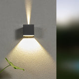 Modern Outdoor LED Wall Sconce Up and Down Light IP65 Waterproof Aluminum Exterior Lamp for Porch and Garden