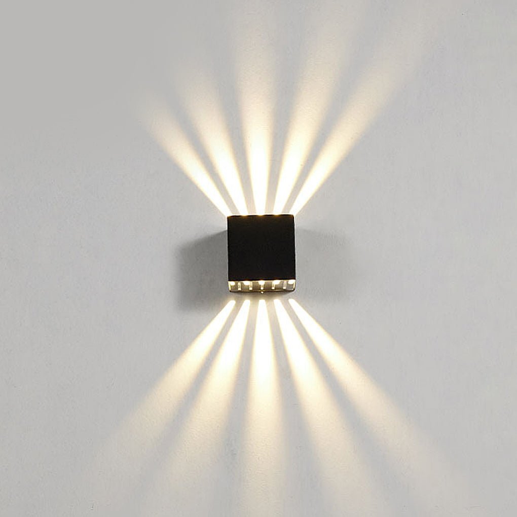 Modern Outdoor LED Wall Sconce Up and Down Light IP65 Waterproof Aluminum Exterior Lamp for Porch and Garden
