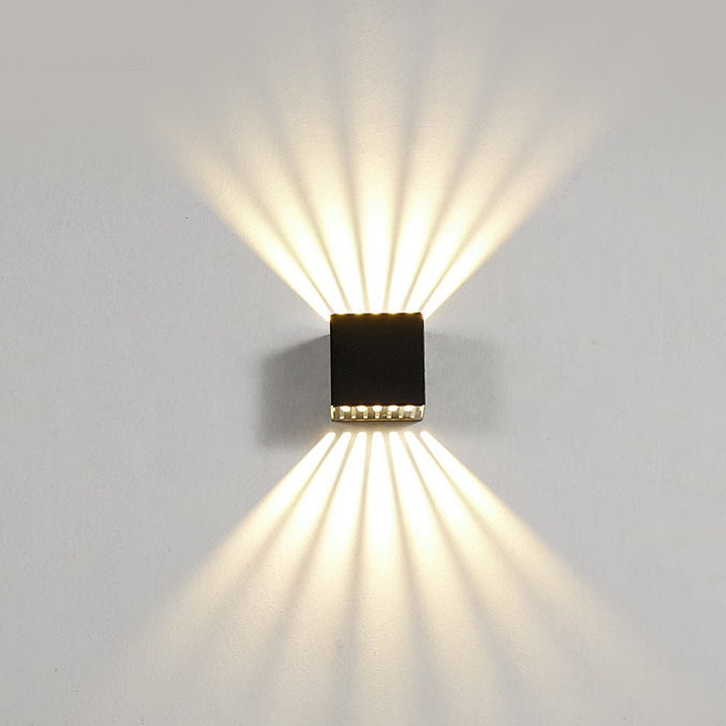 Modern Outdoor LED Wall Sconce Up and Down Light IP65 Waterproof Aluminum Exterior Lamp for Porch and Garden