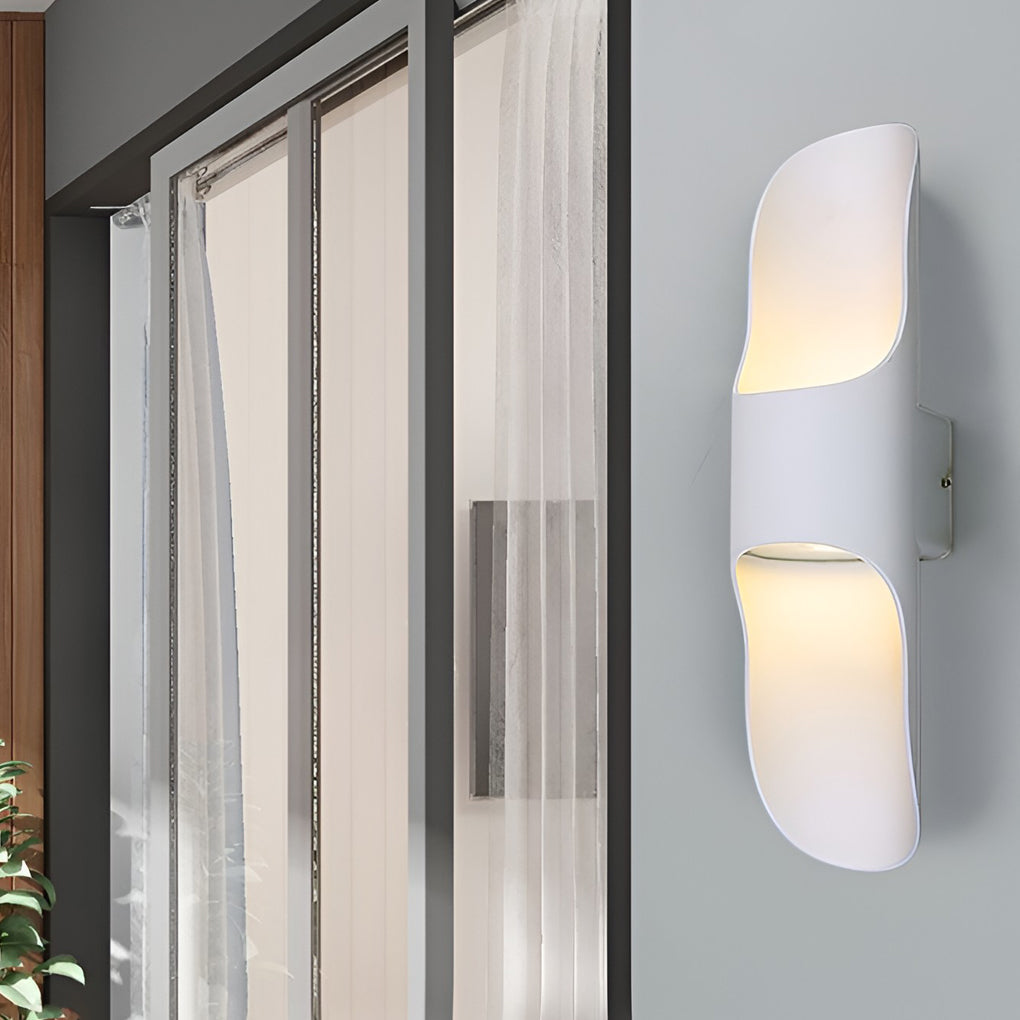 Modern Outdoor LED Wall Sconce Waterproof Up and Down Exterior House Light