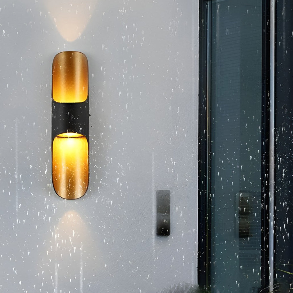 Modern Outdoor LED Wall Sconce Waterproof Up and Down Exterior House Light