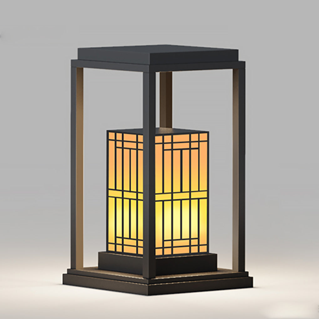 Modern Outdoor Pathway Light Stainless Steel Landscape Garden Lawn Lamp with Marble Shade