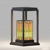 Modern Outdoor Pathway Light Stainless Steel Landscape Garden Lawn Lamp with Marble Shade