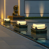 Modern Outdoor Solar Deck Post Lights Waterproof LED Fence Cap Lighting for Patio and Gate
