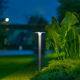Modern Outdoor Solar Garden Post Light with 360 Degree Dual Motion Sensor