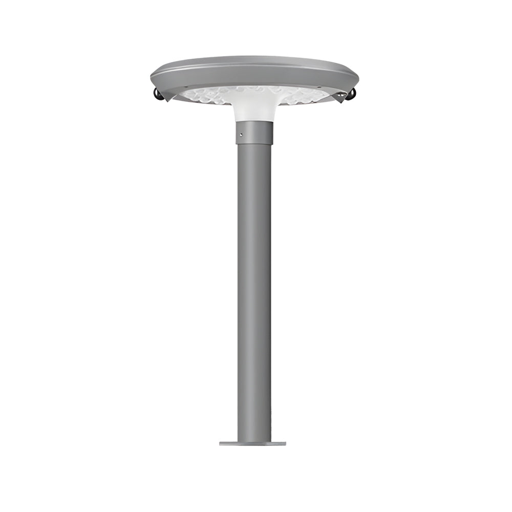 Modern Outdoor Solar Garden Post Light with 360 Degree Dual Motion Sensor