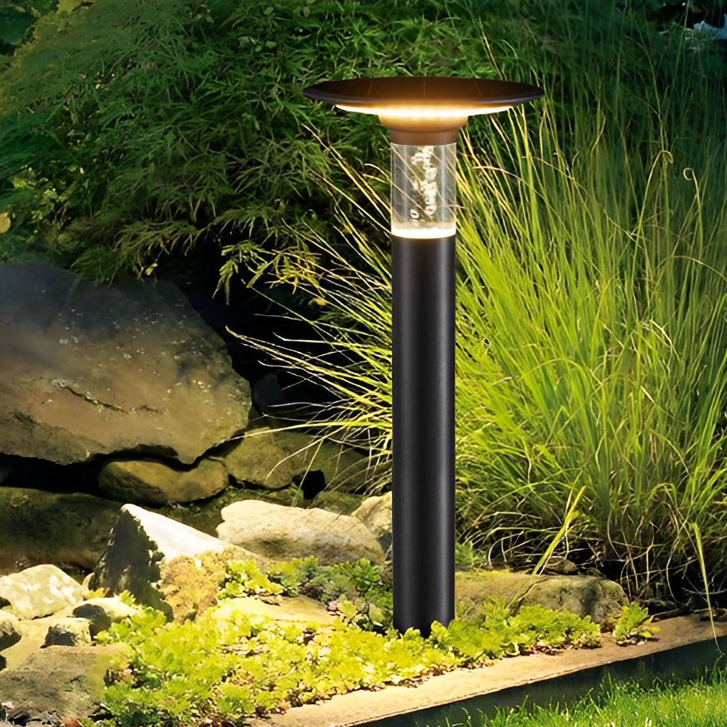 Modern Outdoor Solar Path Lights Waterproof LED Bubble Design for Garden Landscapes