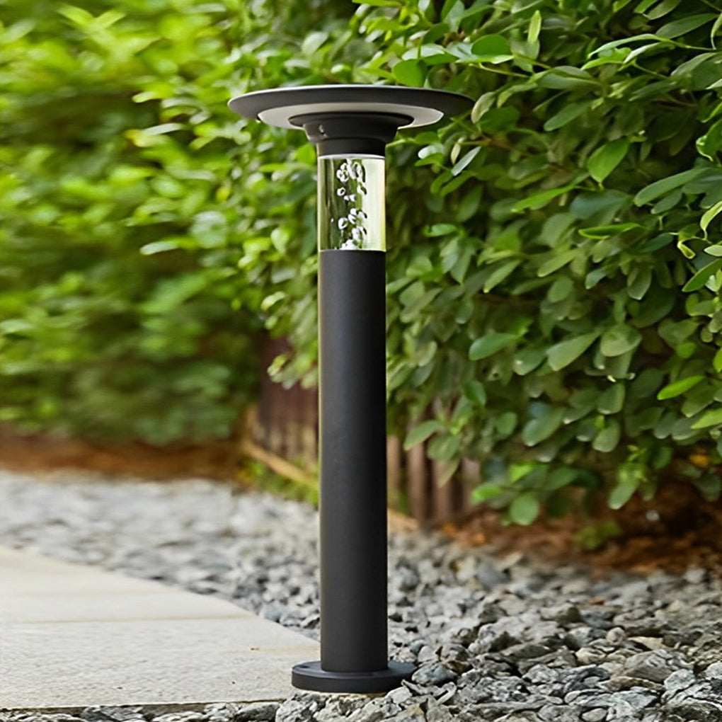 Modern Outdoor Solar Path Lights Waterproof LED Bubble Design for Garden Landscapes