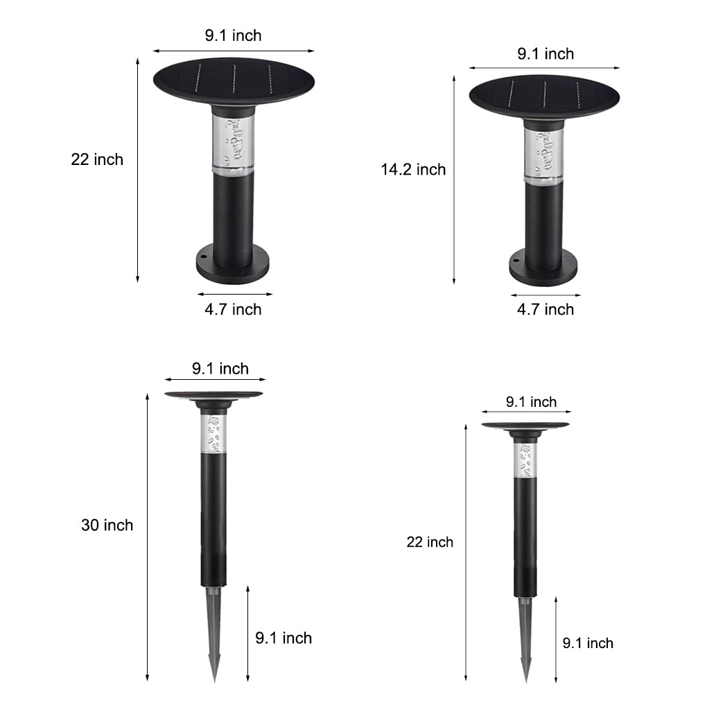 Modern Outdoor Solar Path Lights Waterproof LED Bubble Design for Garden Landscapes