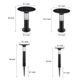 Modern Outdoor Solar Path Lights Waterproof LED Bubble Design for Garden Landscapes