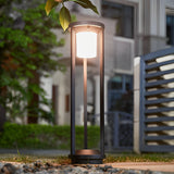 Modern Outdoor Solar Path Lights Waterproof LED Landscape Lighting with 3 Color Dimming Modes